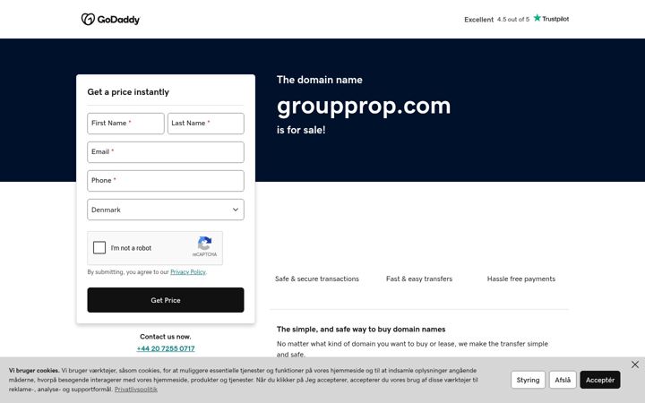 Screenshot of groupprop.com