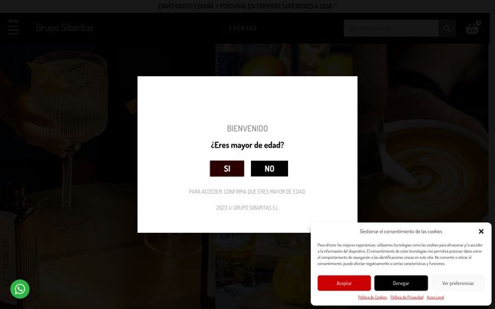 Screenshot of groupsibaritas.com