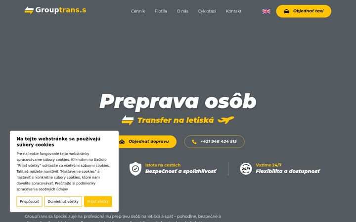 Screenshot of grouptrans.eu