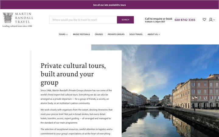 Screenshot of grouptravel.co.uk