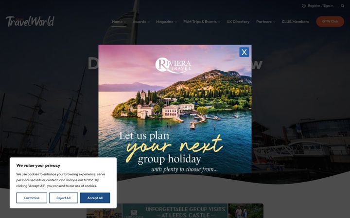 Screenshot of grouptravelworld.com