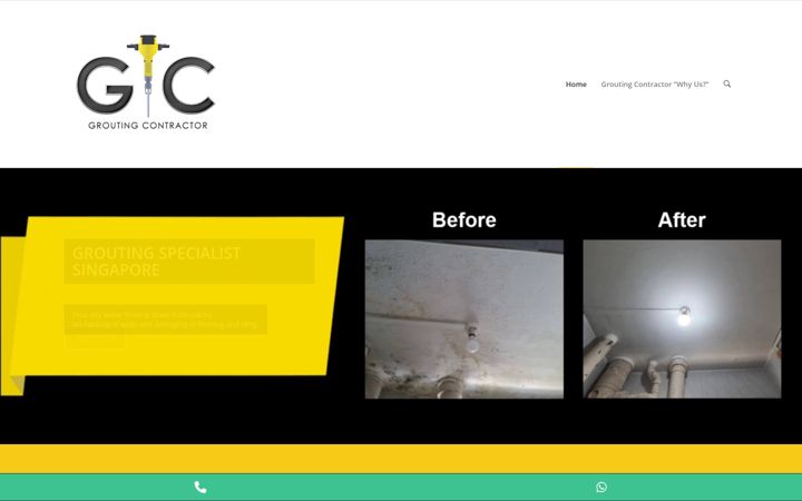 Screenshot of groutingcontractor.sg