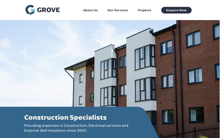 Screenshot of grove-build.com