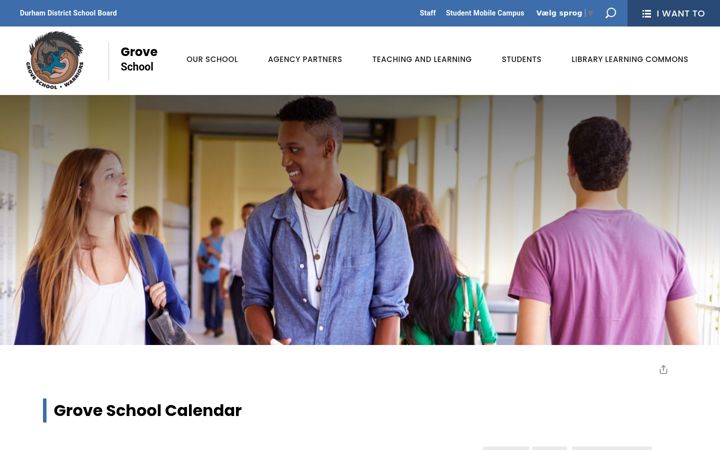Screenshot of grove-calendar.ddsb.ca