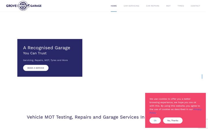 Screenshot of grove-garage.co.uk