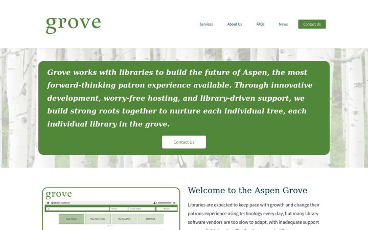 Screenshot of groveforlibraries.com