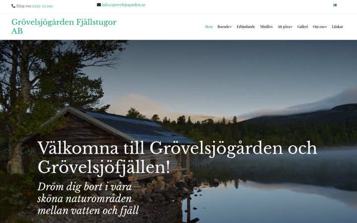Screenshot van grovelsjogarden.se