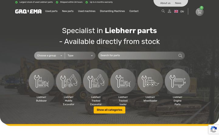 Screenshot of grovema.com