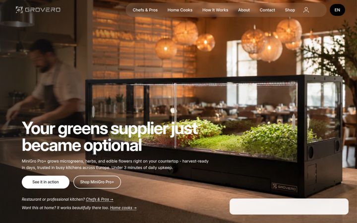 Screenshot of grovero.com