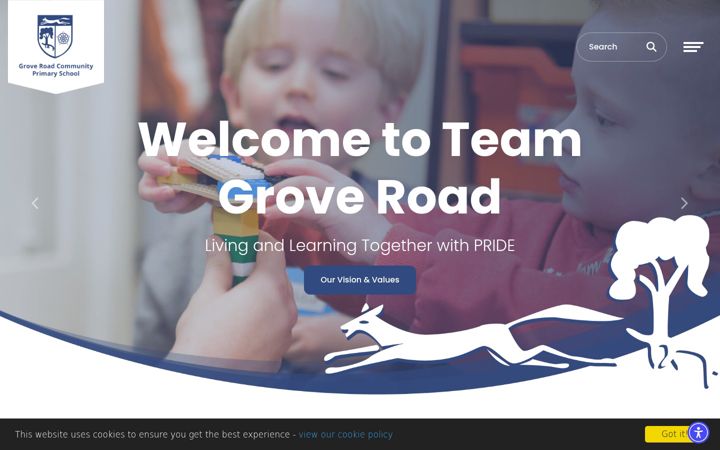 Screenshot of groveroad.n-yorks.sch.uk