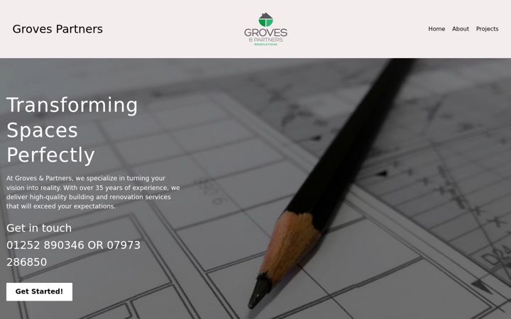 Screenshot of groves-partners.co.uk