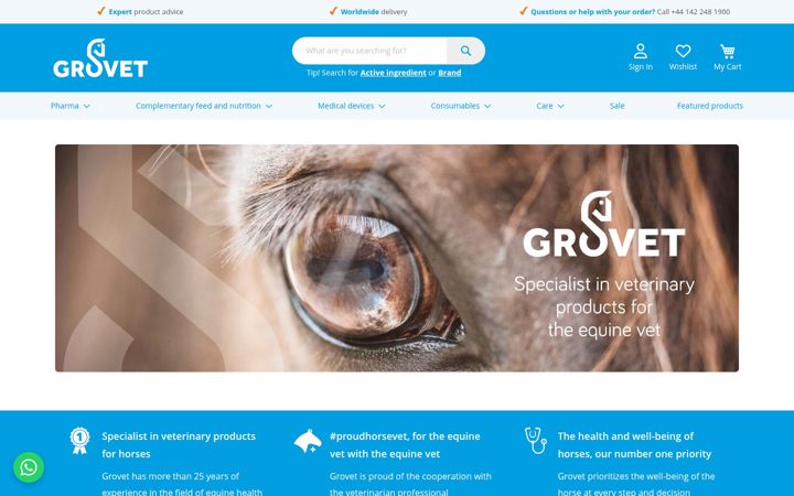 Screenshot of grovet.com