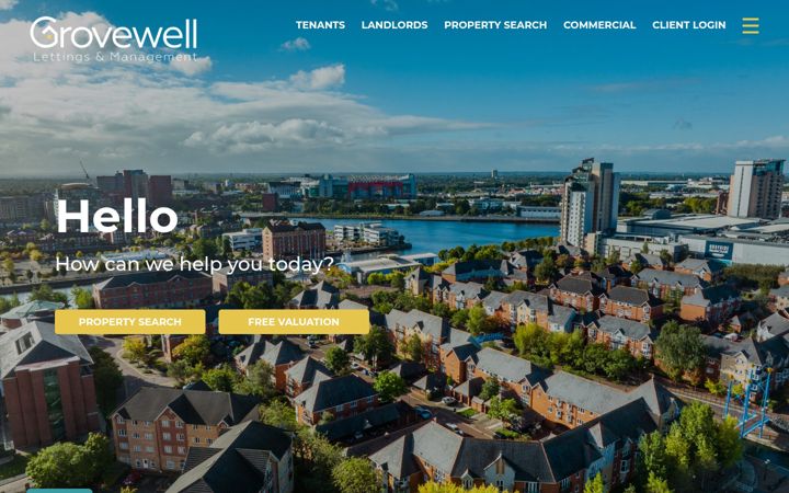 Screenshot of grovewell.co.uk