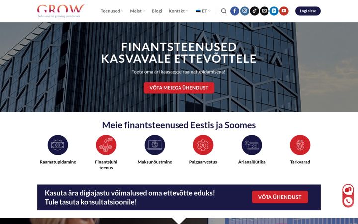 Screenshot of grow.ee