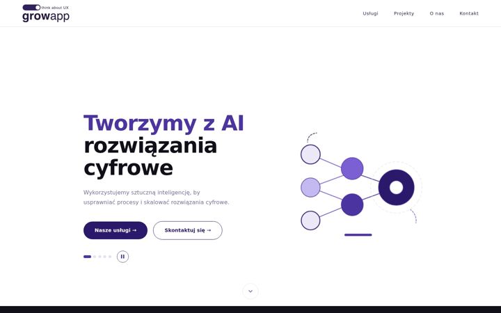 Screenshot of growapp.pl
