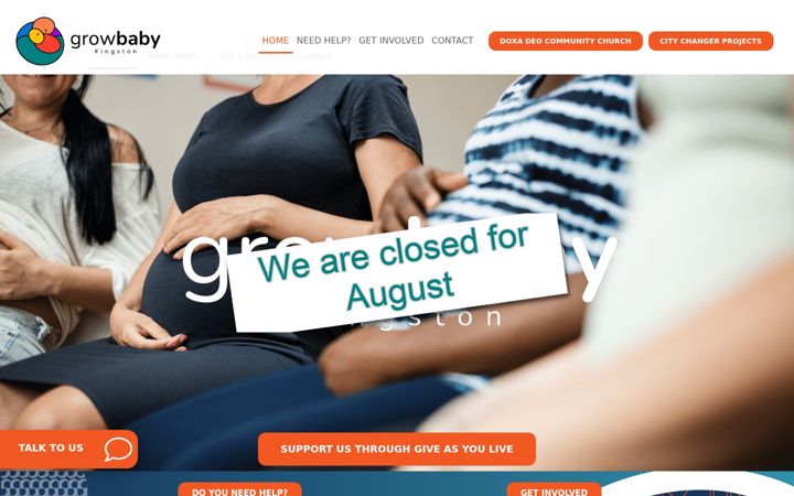 Screenshot of growbabykingston.co.uk