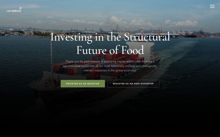 Screenshot of growbank.com.co
