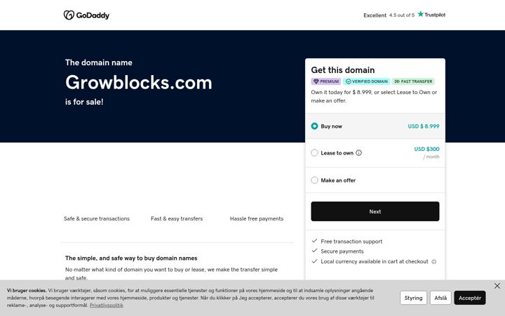 Screenshot of growblocks.com