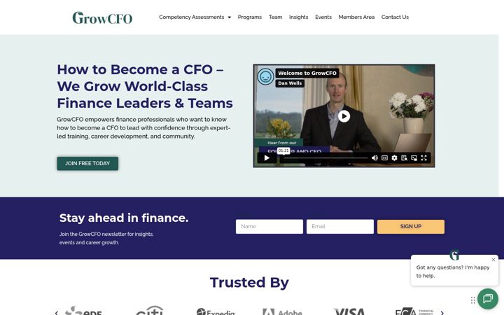Screenshot of growcfo.net