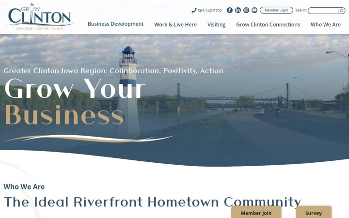 Screenshot of growclinton.com