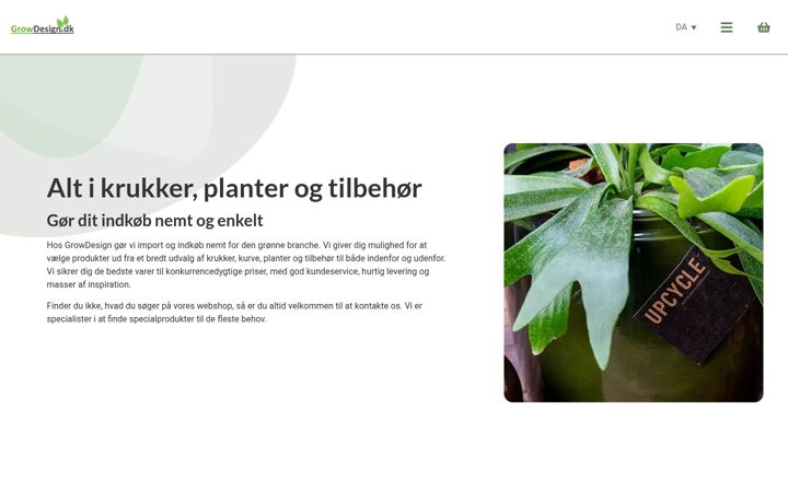 Screenshot of growdesign.dk