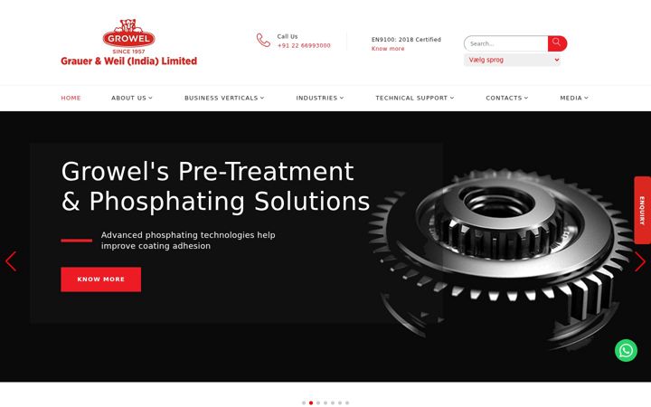 Screenshot of growel.com