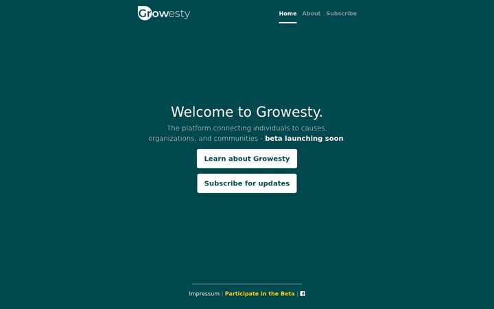 Screenshot of growesty.com