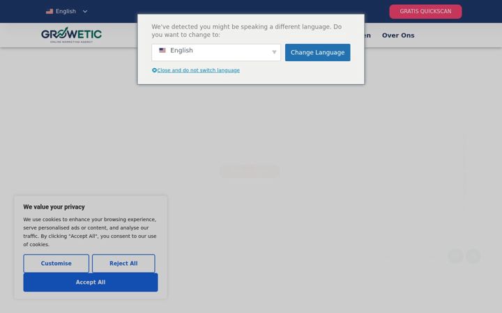 Screenshot of growetic.nl