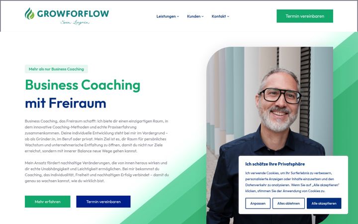Screenshot of growforflow.de