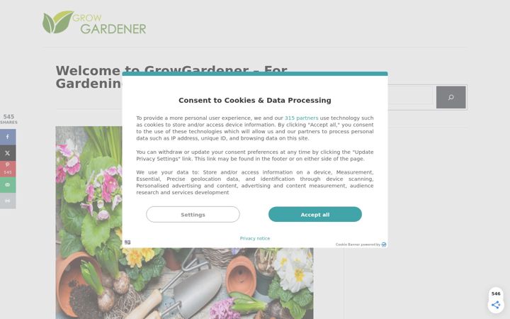 Screenshot of growgardener.com