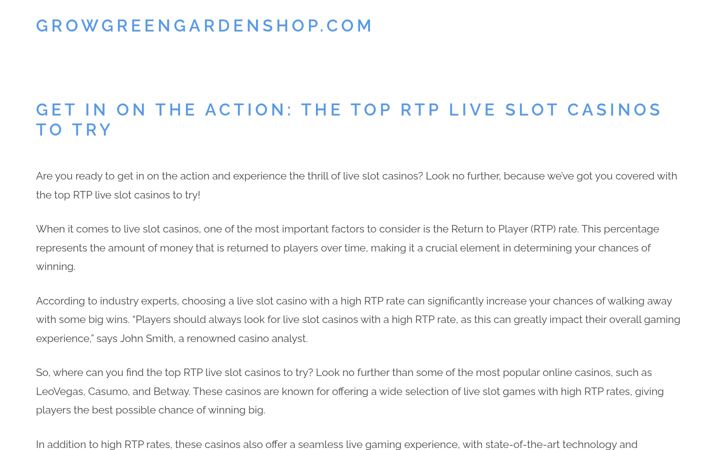Screenshot of growgreengardenshop.com