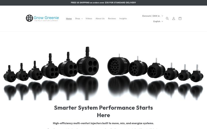 Screenshot of growgreenie.com