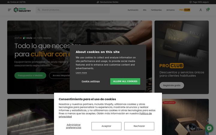 Screenshot of growindustry.es