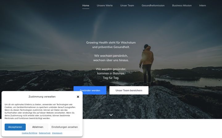 Screenshot of growing-health.net