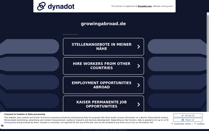 Screenshot of growingabroad.de