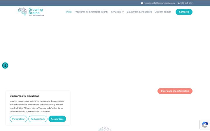 Screenshot of growingbrains.es