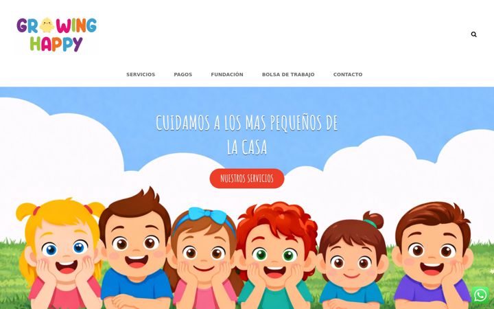 Screenshot of growinghappy.com.mx