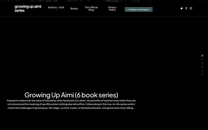 Screenshot of growingupaimi.com