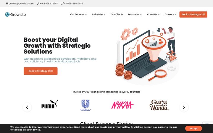 Screenshot of growisto.net