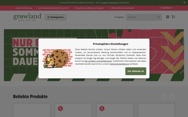 Screenshot of growland.net