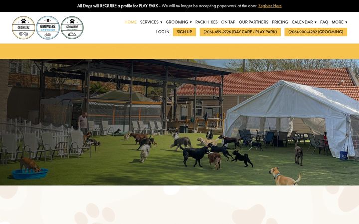 Screenshot of growlerzseattle.com
