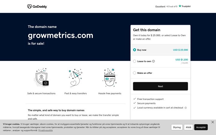 Screenshot of growmetrics.com