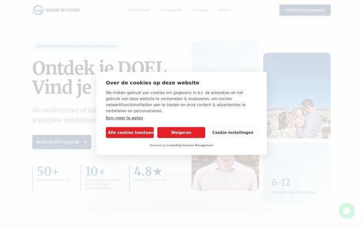 Screenshot of growmyflow.com