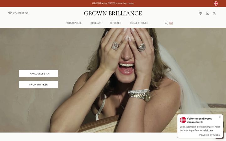Screenshot of grownbrilliance.com