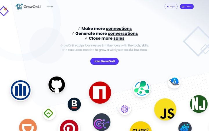 Screenshot of growonli.com