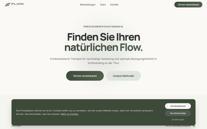 Screenshot of growphysio.ch