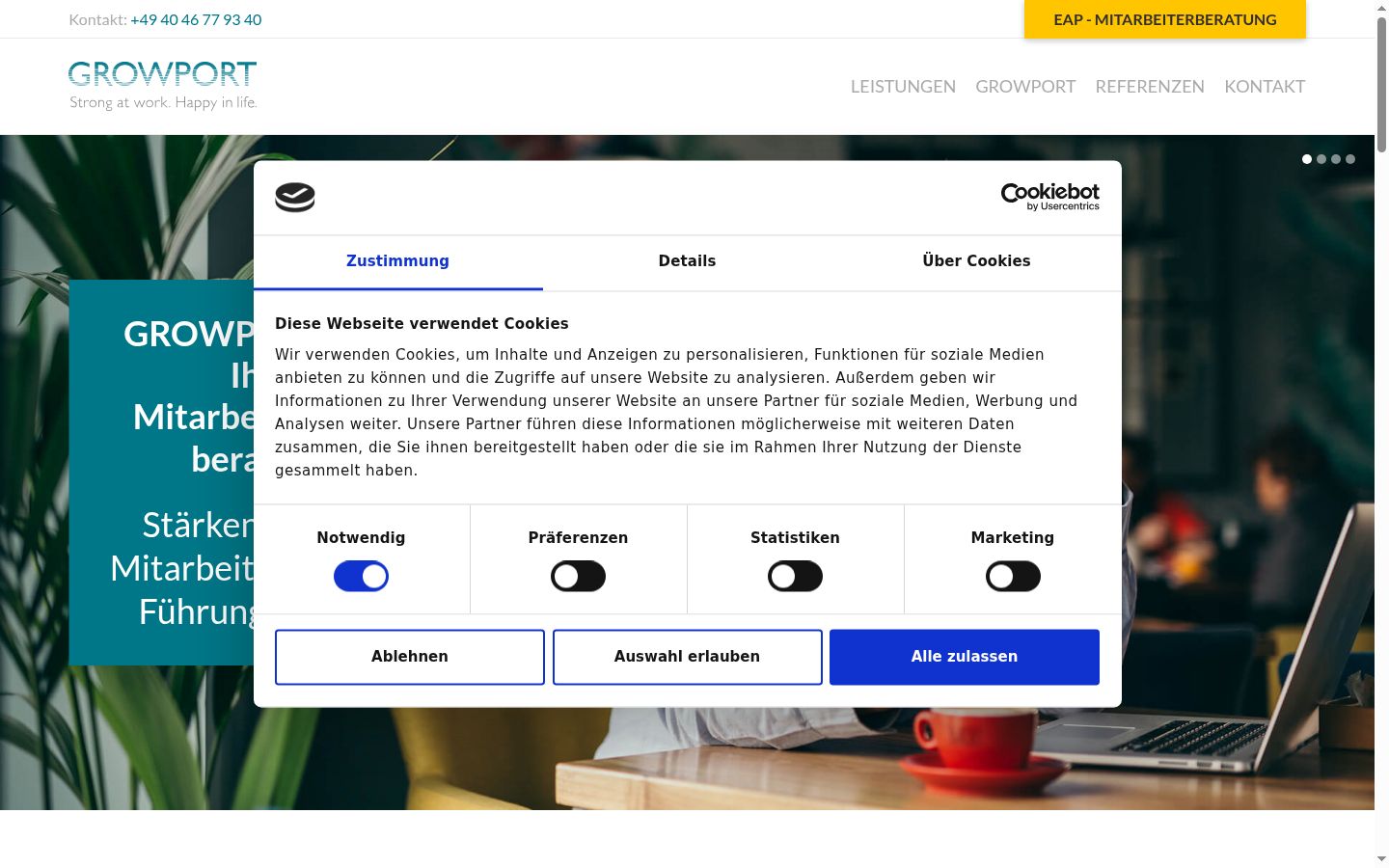 Zrzut ekranu banera zgody wyświetlanego przed jakąkolwiek interakcją