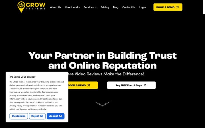 Screenshot of growreviews.com