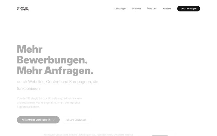 Screenshot of growsentmedia.de