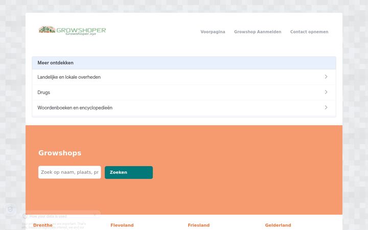 Screenshot of growshoper.xyz